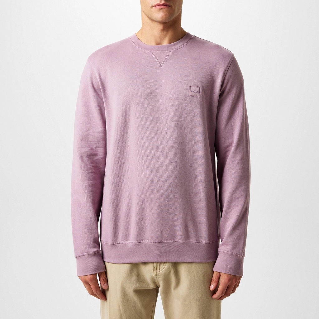 Hugo Boss Westart Crew Sweatshirt - Open Purple 555